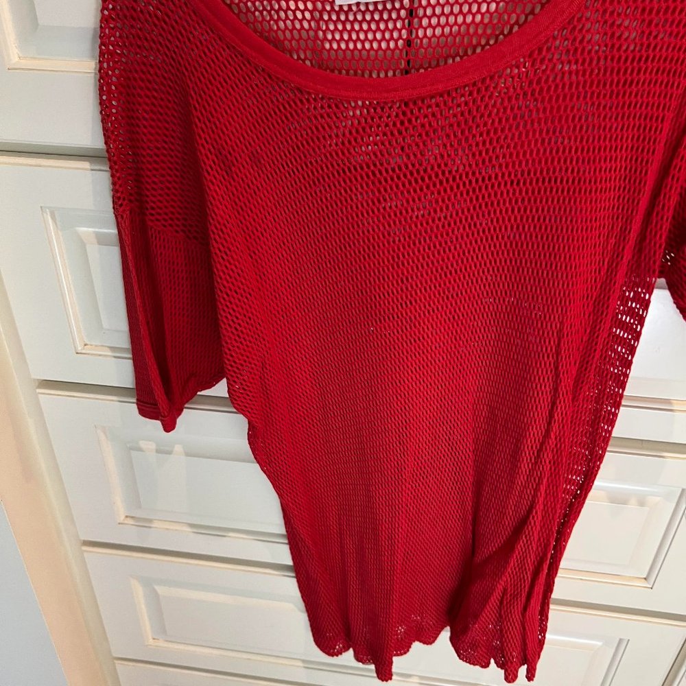 MESH-SEA  FISH NET SHIRT,SIZE 42 DRAGON PHOENIX BRAND